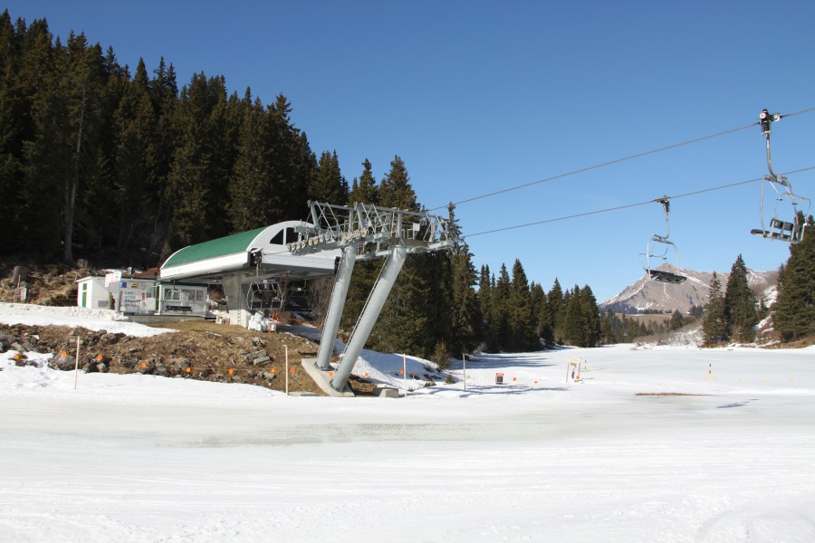 Sesselbahn Lac Noir-Chaux Ronde, März 2011