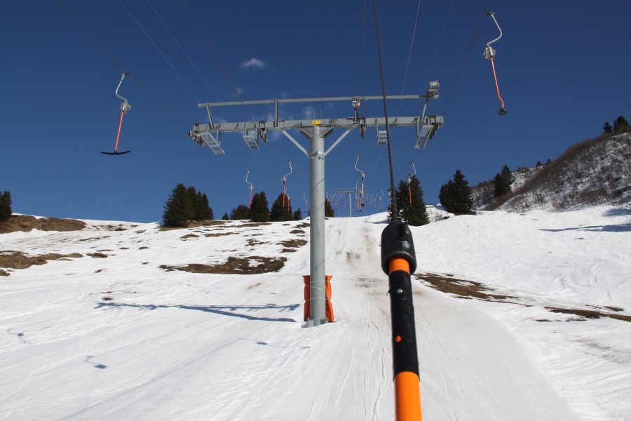 Doppelskilift Chaux Ronde, März 2011