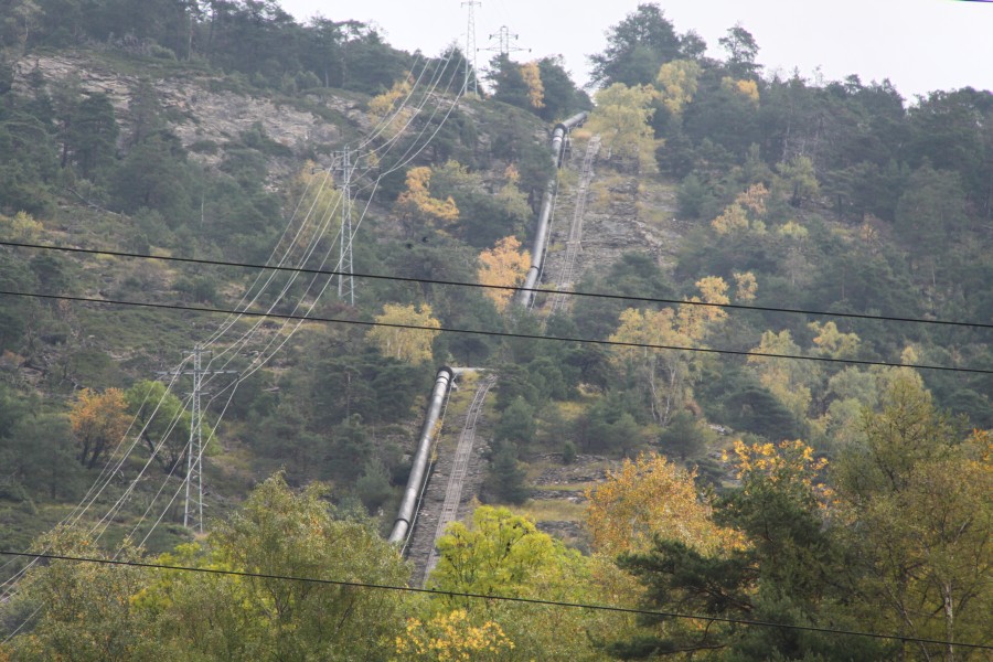 Standseilbahn Kraftwerk Ackersand, Oktober 2011