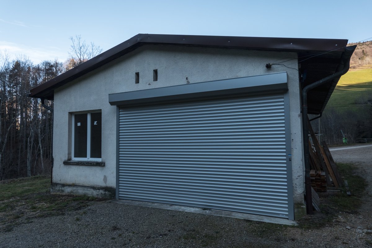 Talstation des ehemaligen Schlepplifts Vogelberg, Januar 2023