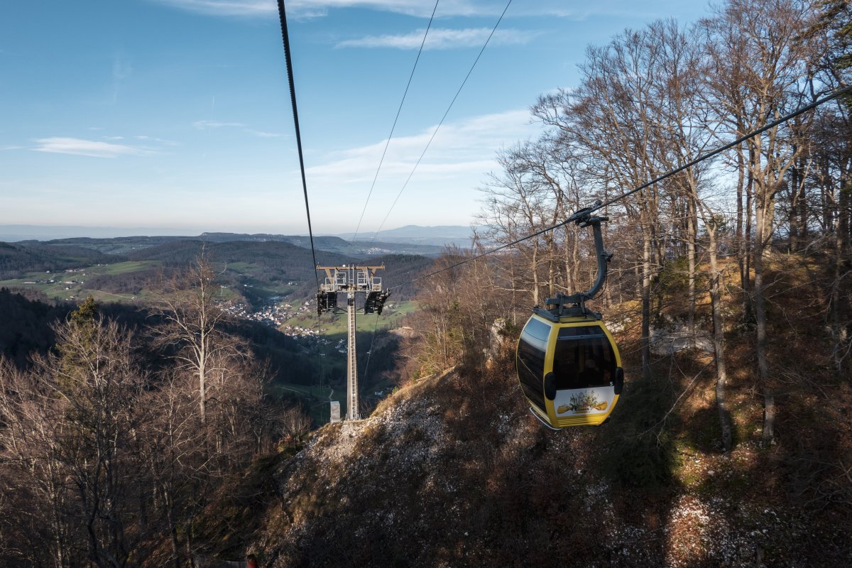 Kabinenbahn Reigoldswil-Wasserfallen, Januar 2023