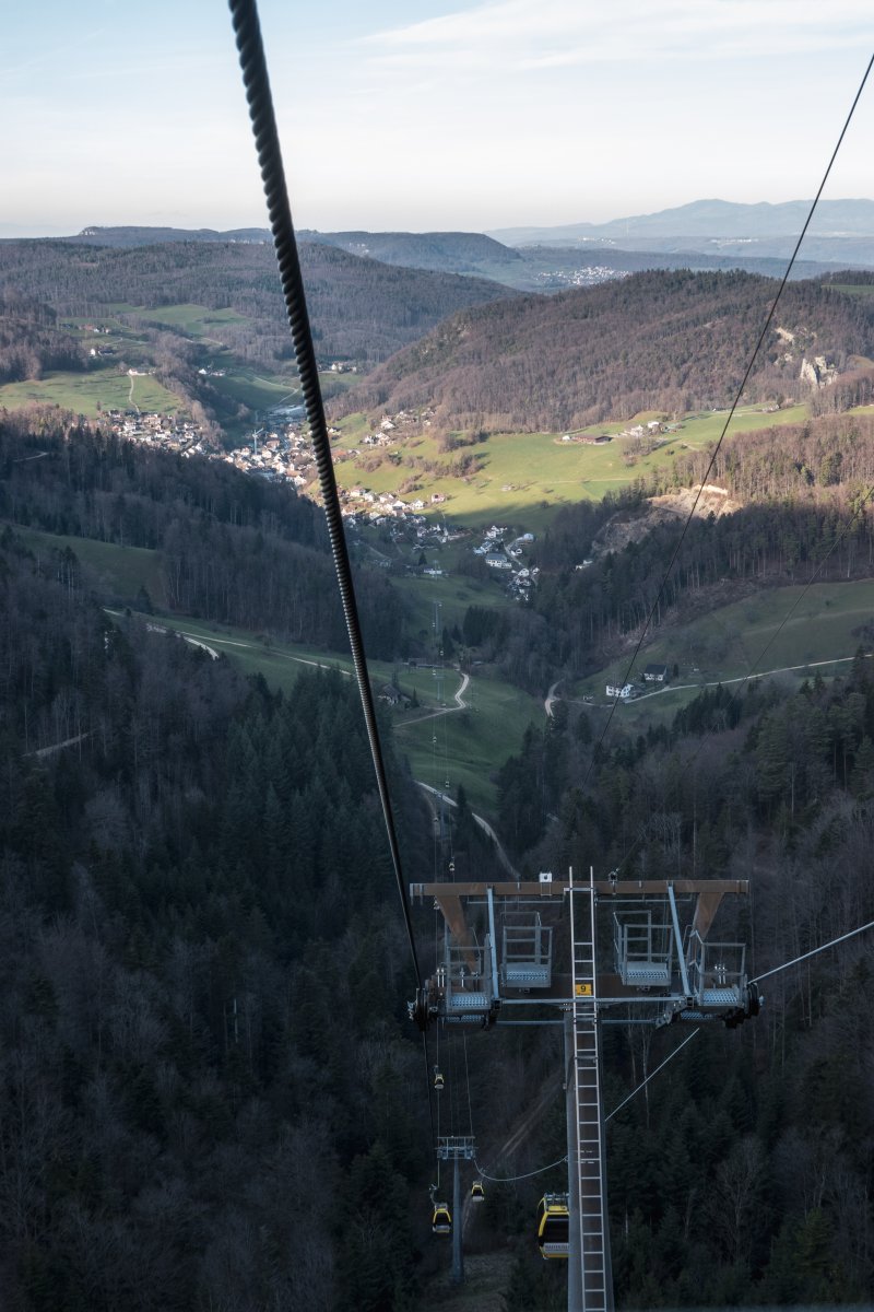 Kabinenbahn Reigoldswil-Wasserfallen, Januar 2023