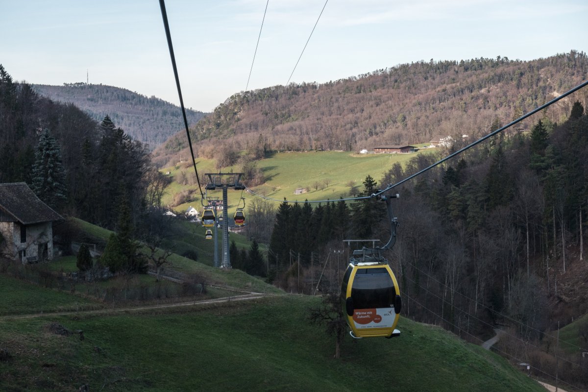Kabinenbahn Reigoldswil-Wasserfallen, Januar 2023