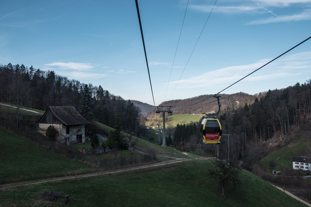 Kabinenbahn Reigoldswil-Wasserfallen, Januar 2023