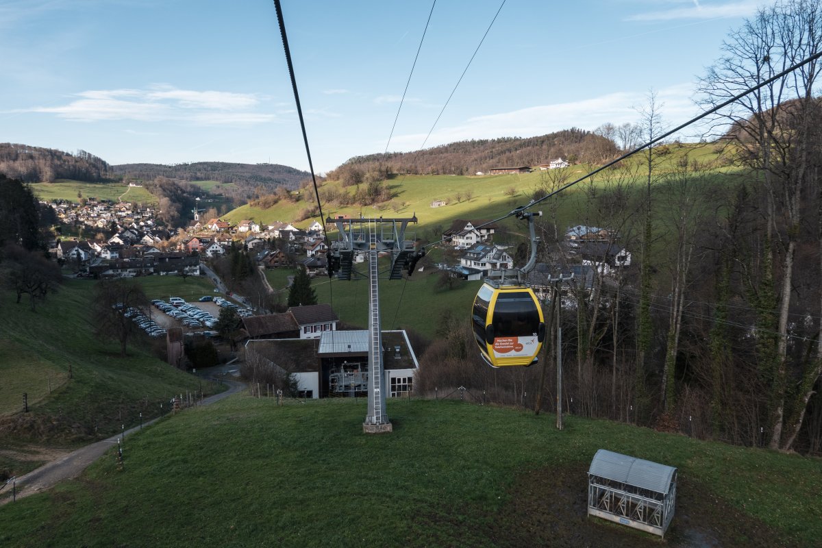 Kabinenbahn Reigoldswil-Wasserfallen, Januar 2023