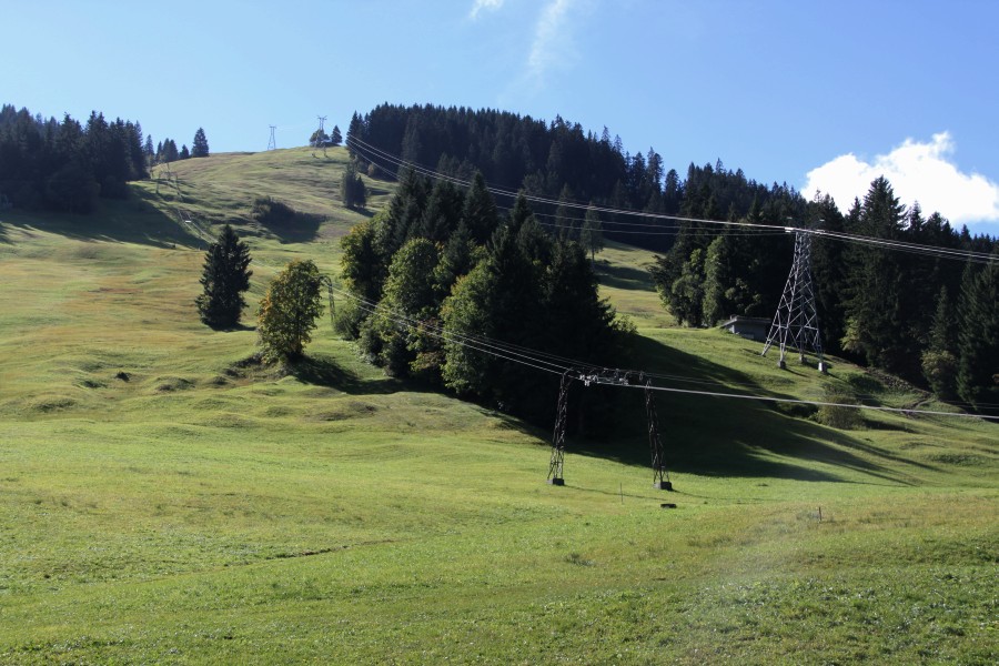 Schlepplift und Luftseilbahn Eggwald-Gummenalp, September 2012
