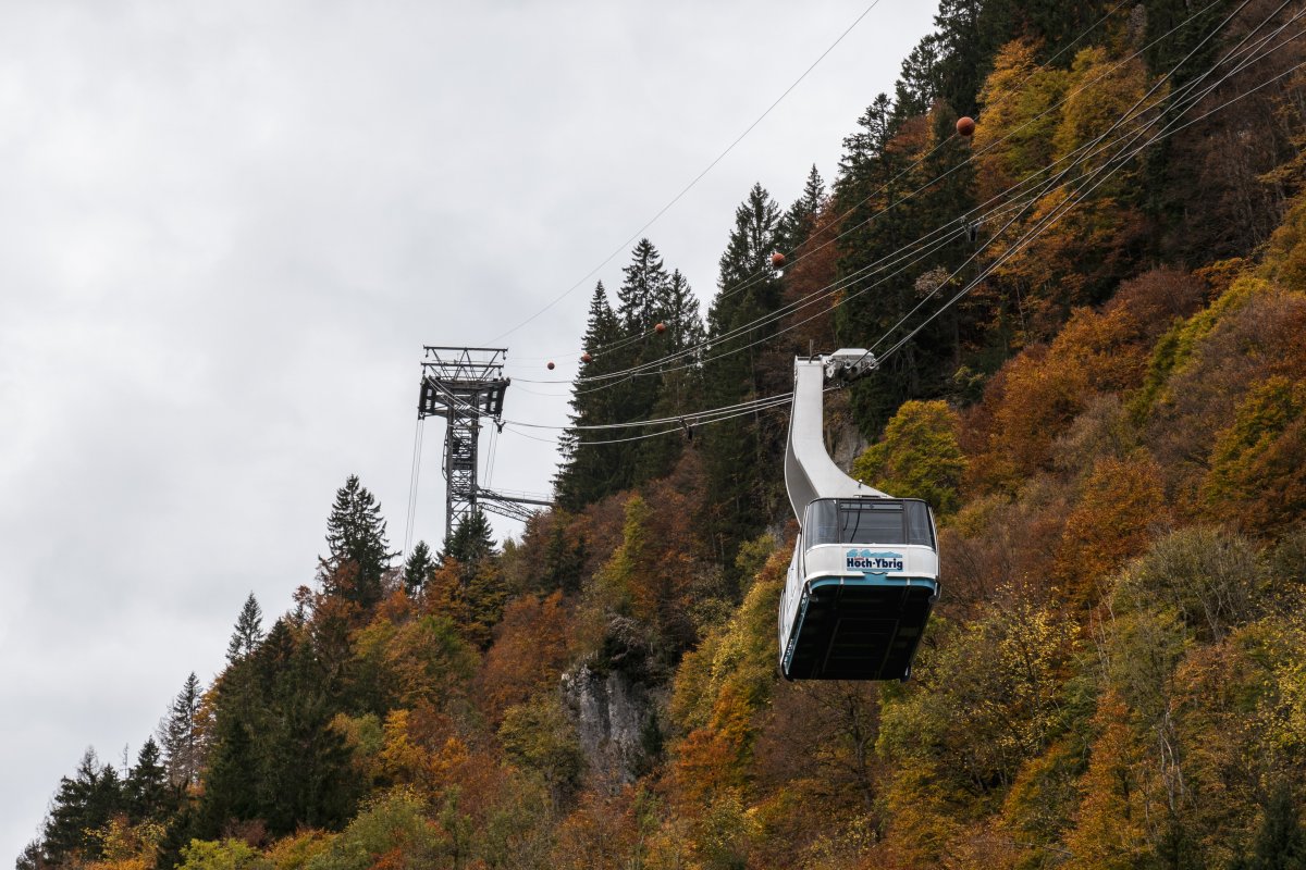 Luftseilbahn ins Skigebiet Hoch-Ybrig