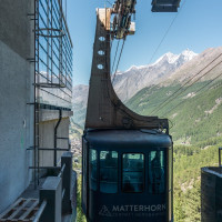 Luftseilbahn Zermatt-Furi, Juni 2022