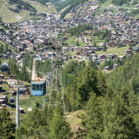 Luftseilbahn Zermatt-Furi, Juni 2022