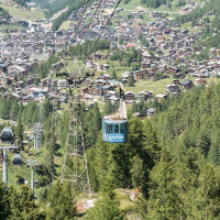 Luftseilbahn Zermatt-Furi, Juni 2022