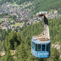 Luftseilbahn Zermatt-Furi, Juni 2022