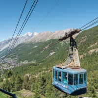 Luftseilbahn Zermatt-Furi, Juni 2022