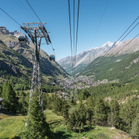 Luftseilbahn Zermatt-Furi, Juni 2022