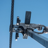 Klemme der Sesselbahn Patrullarve-Blauherd, März 2026