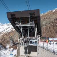 Talstation der Luftseilbahn Gant-Hohtälli, März 2026