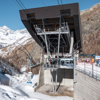 Talstation der Luftseilbahn Gant-Hohtälli, März 2026