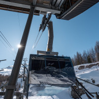 Talstation der Luftseilbahn Gant-Hohtälli, März 2026