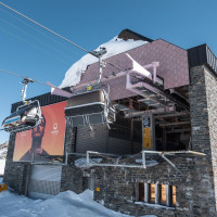 Bergstation der Sesselbahn Furgg-Sandiger Boden, März 2026