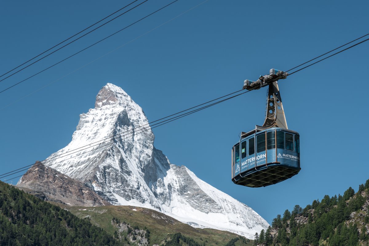 Seilbahn in Zermatt am Matterhorn