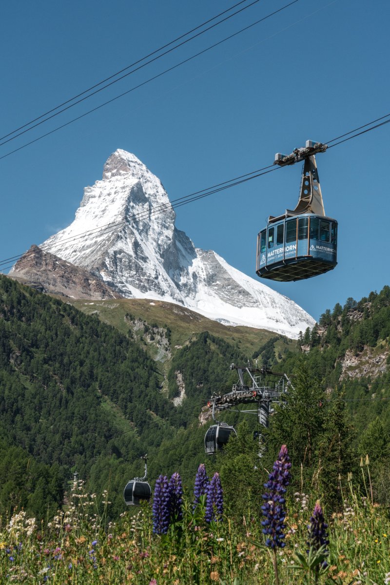 Seilbahn in Zermatt am Matterhorn