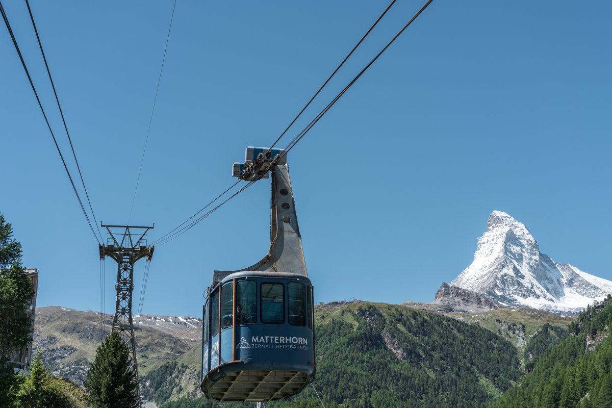 Luftseilbahn Zermatt-Furi, Juni 2022