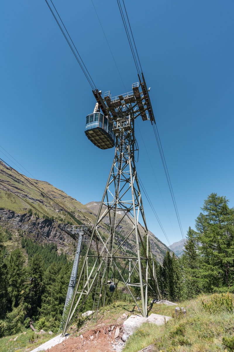 Luftseilbahn Zermatt-Furi, Juni 2022
