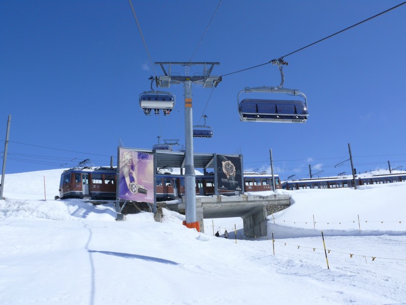 Sesselbahn Riffelberg-Gifthittli, April 2009