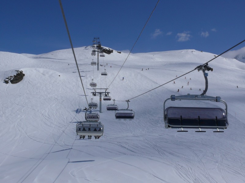 Sesselbahn Riffelberg-Gifthittli, April 2009