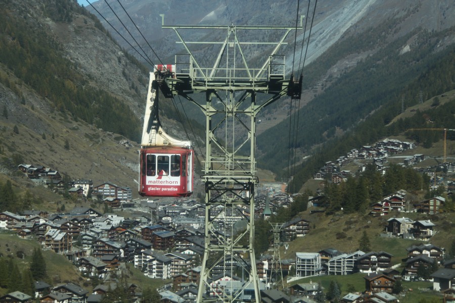 Luftseilbahn Zermatt-Furi, Oktober 2011