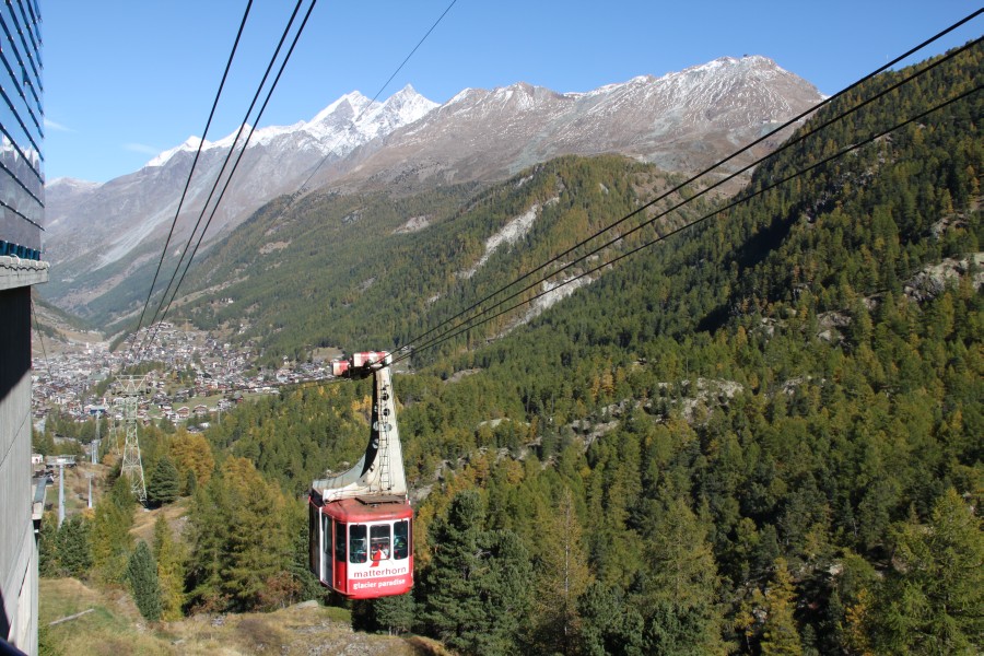 Luftseilbahn Zermatt-Furi, Oktober 2011