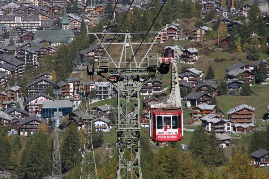 Luftseilbahn Zermatt-Furi, Oktober 2011