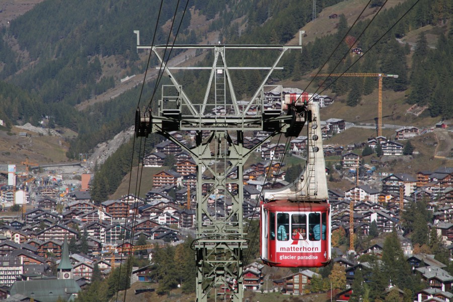 Luftseilbahn Zermatt-Furi, Oktober 2011