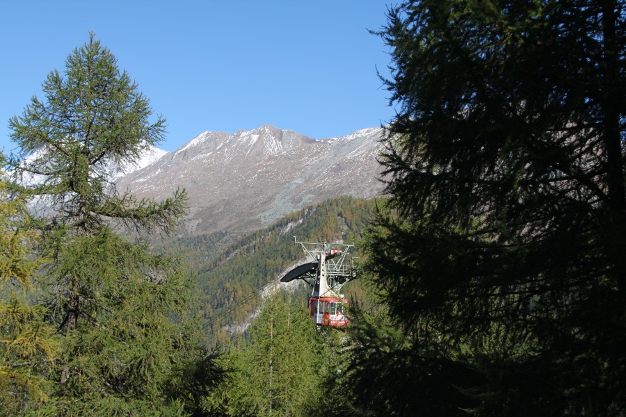 Luftseilbahn Zermatt-Furi, Oktober 2011