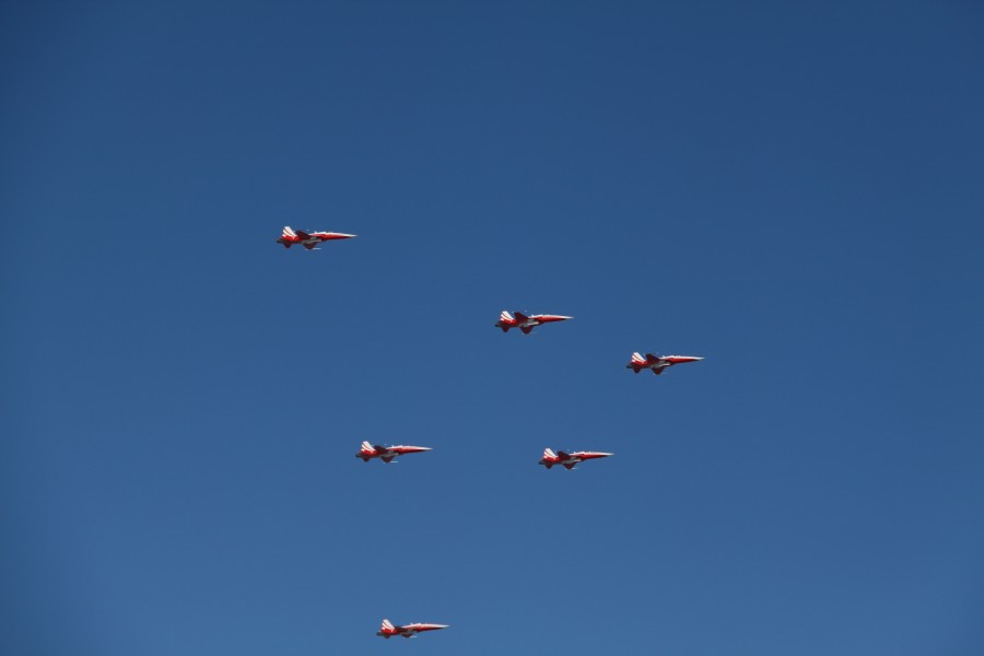Kunstflugstaffel am Klein Matterhorn, Oktober 2011