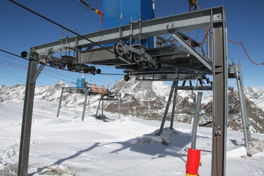 Talstation Schlepplift Plateau Rosa, Oktober 2011