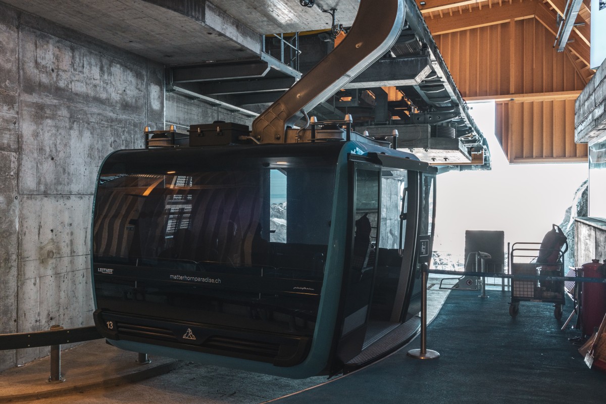 Bergstation der Kabinenbahn Trockener Steg-Klein Matterhorn, September 2019