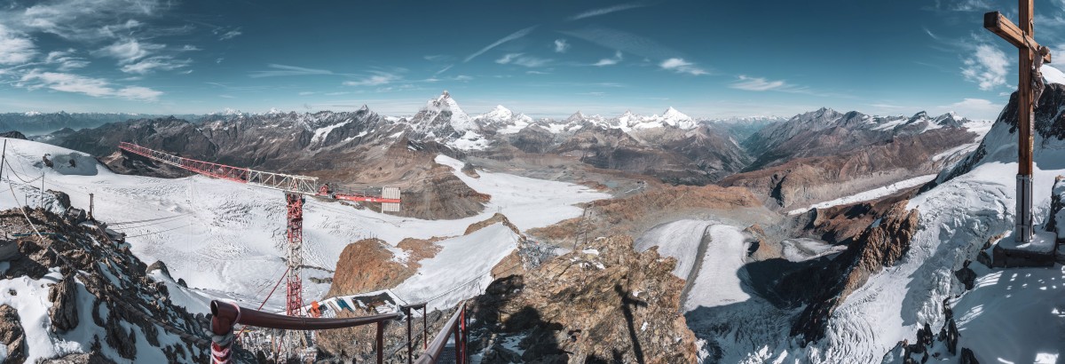 Panorama vom Klein Matterhorn, September 2019