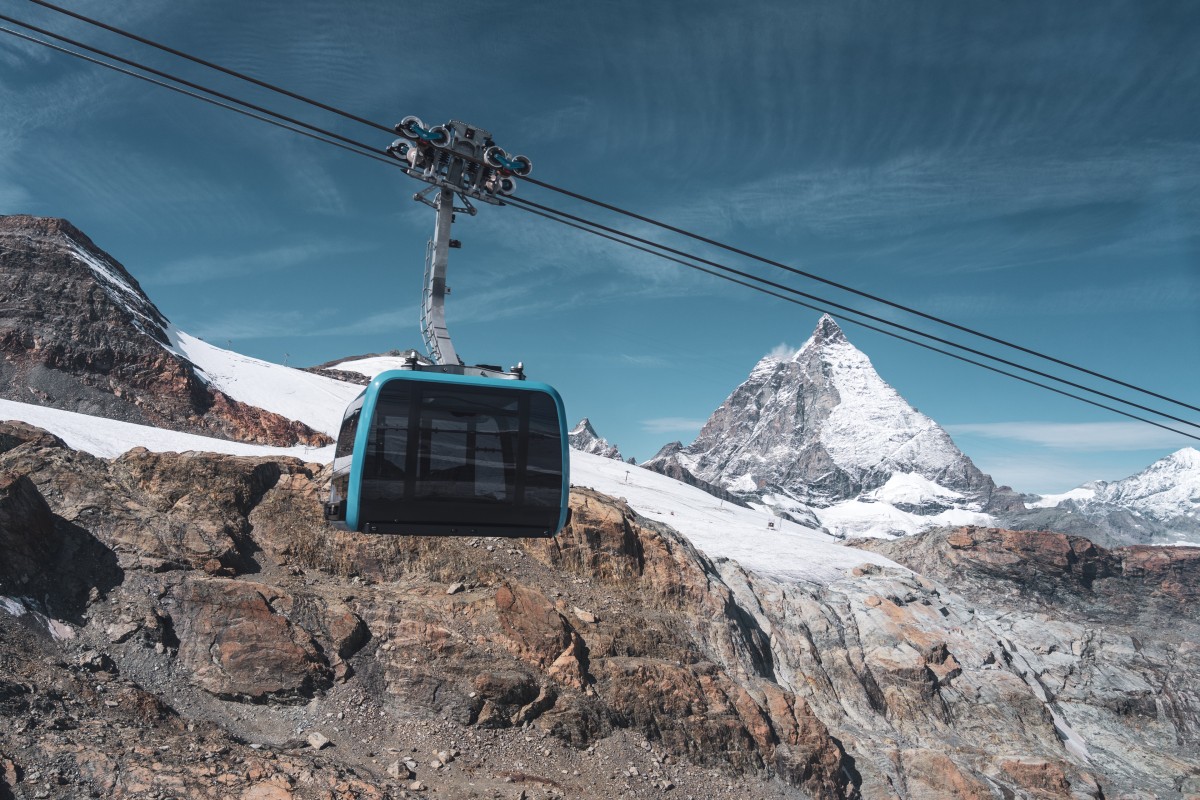 Kabinenbahn Trockener Steg-Klein Matterhorn, September 2019