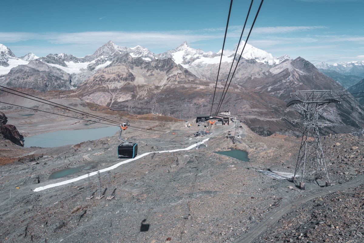 Kabinenbahn Trockener Steg-Klein Matterhorn, September 2019