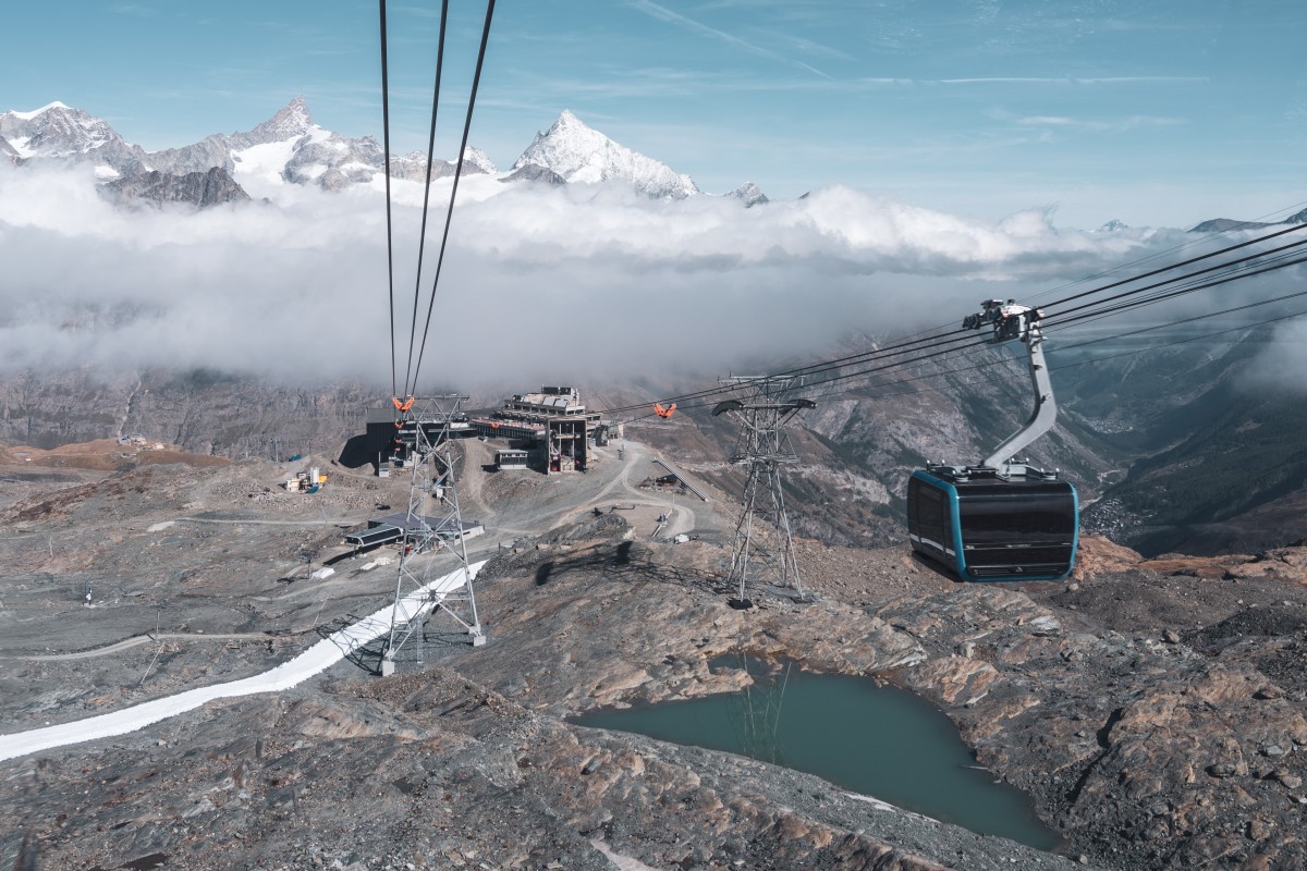 Kabinenbahn Trockener Steg-Klein Matterhorn, September 2019