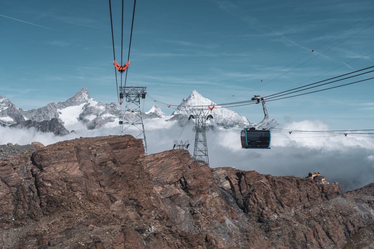 Kabinenbahn Trockener Steg-Klein Matterhorn, September 2019