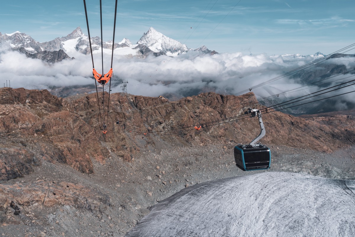 Kabinenbahn Trockener Steg-Klein Matterhorn, September 2019