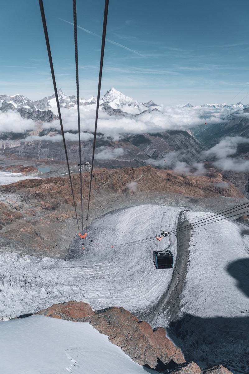 Kabinenbahn Trockener Steg-Klein Matterhorn, September 2019