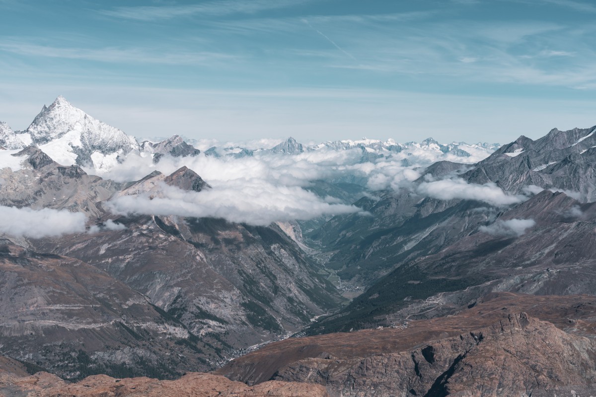 Panorama vom Klein Matterhorn, September 2019