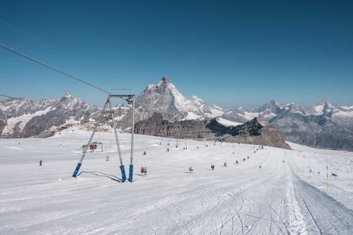 Schlepplift Plateau Rosa 1, September 2020