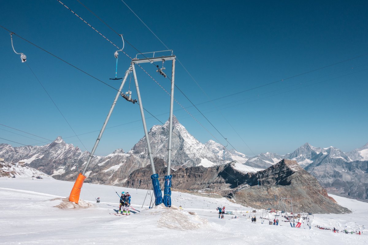 Schlepplift Plateau Rosa 1, September 2020