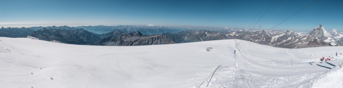 Panorama von Gobba di Rollin, September 2020