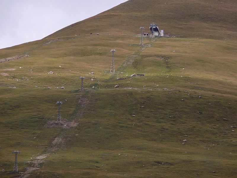 Bergstation der Sesselbahn Pizzet, August 2007