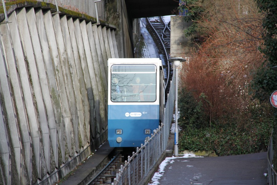Standseilbahn zum Rigiblick, Dezember 2009